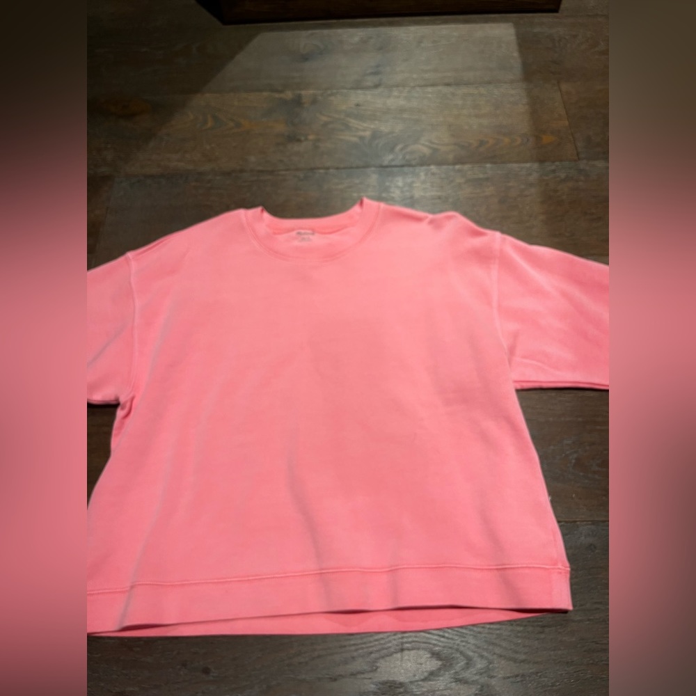 Madewell pink sweatshirt